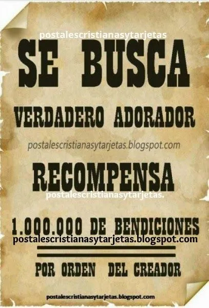 Imagen Cristiana Se busca Verdadero Adorador | Postales Cristianas ...