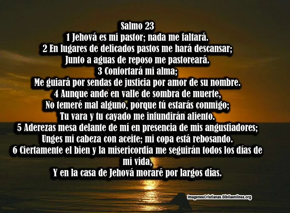 Imagen cristiana con salmos 23 para descargar