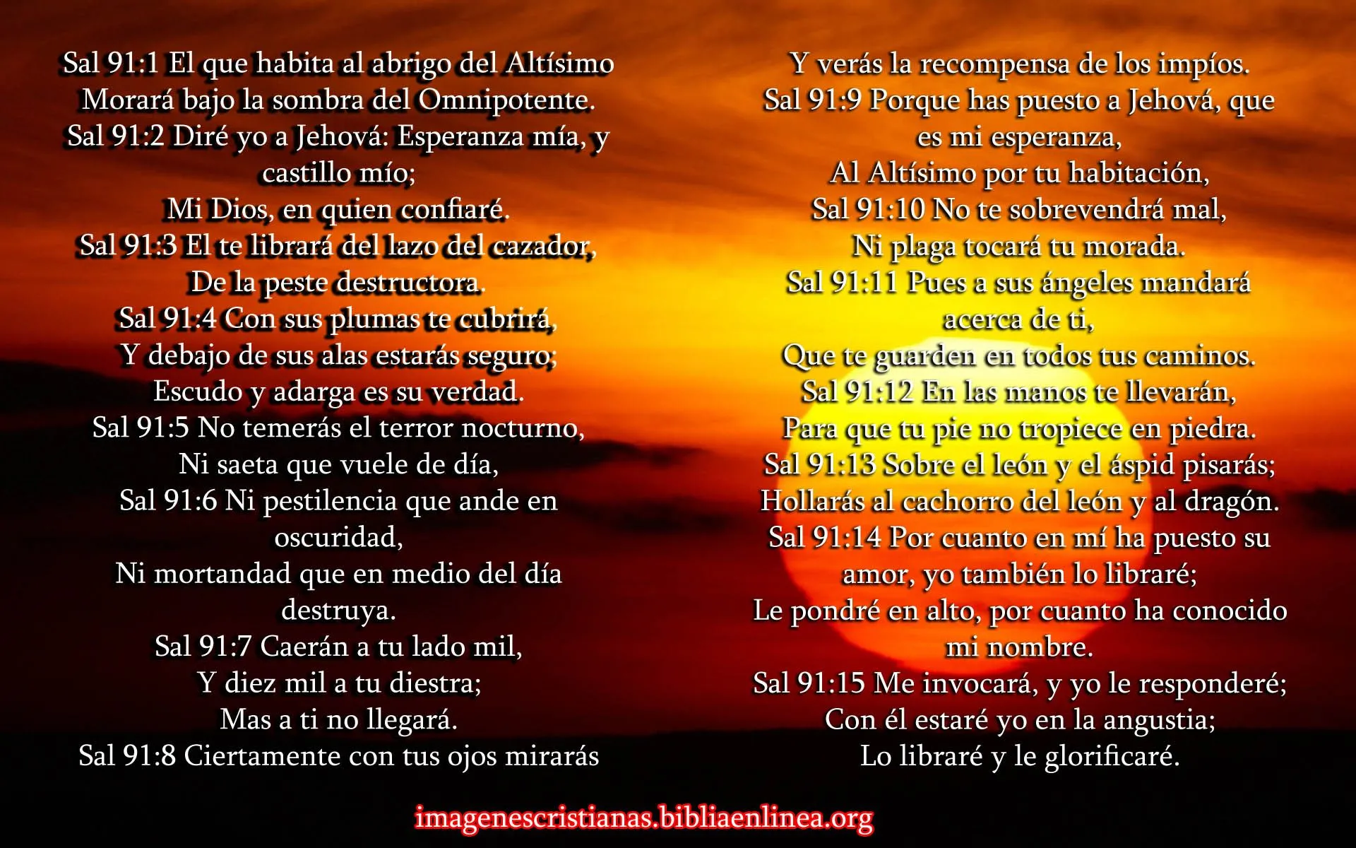 Imagen cristiana con Salmos 91 gratis para descargar e imprimir ...