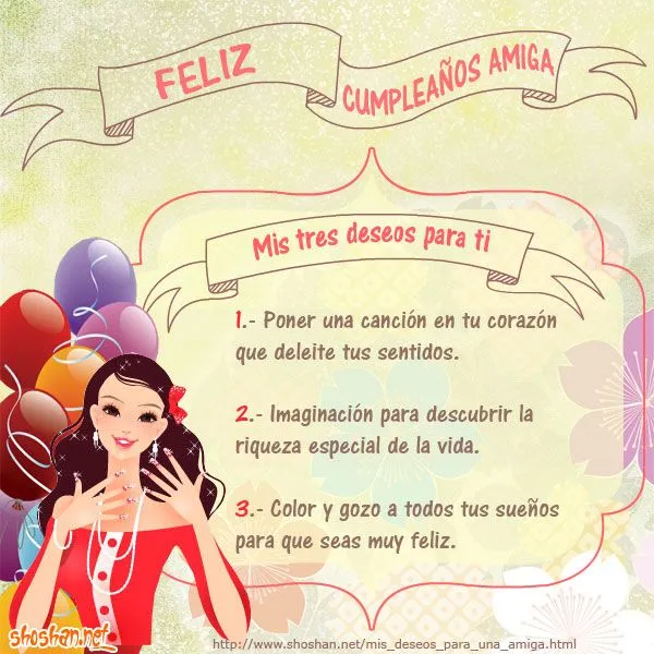 Imagen de cumpleaños para una amiga: Feliz Cumpleaños amiga. Mis ...