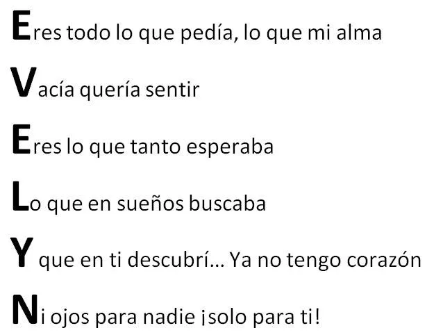 Imagenes que digan evelyn te amo - Imagui