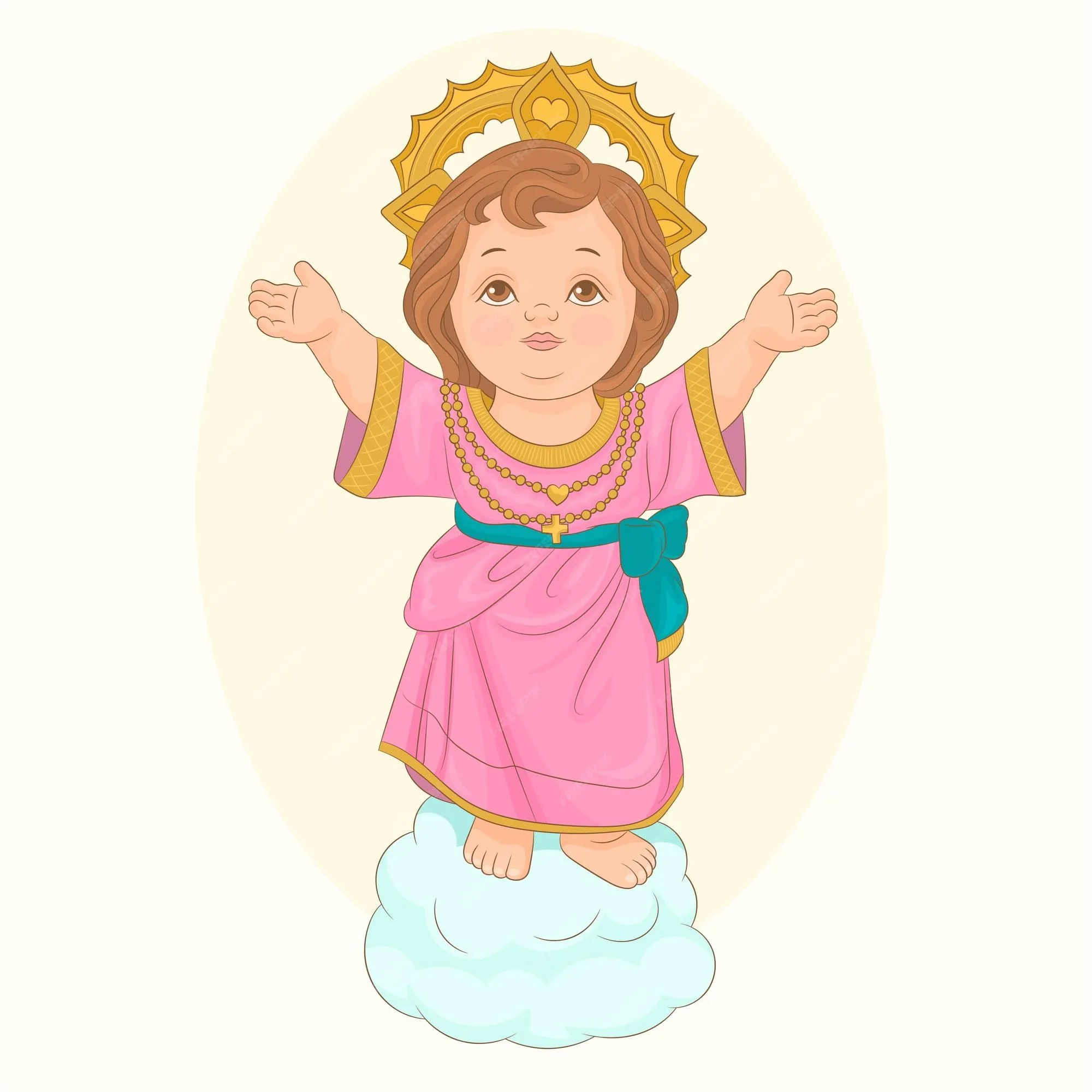 Imagen del divino niño jesús de la religión católica | Vector Premium Imagen del divino niño jesús de la religión católica | Vector Premium