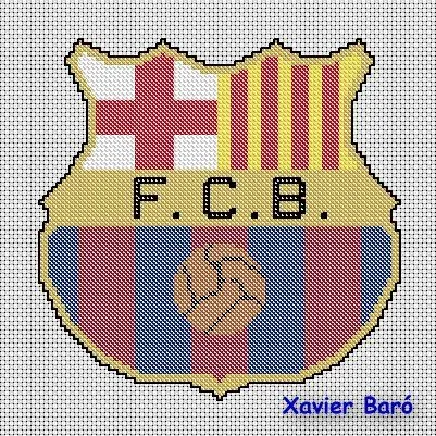 Pin Punto Cruz Del Escudo Equipo Futbol Real Madrid Patrones ...