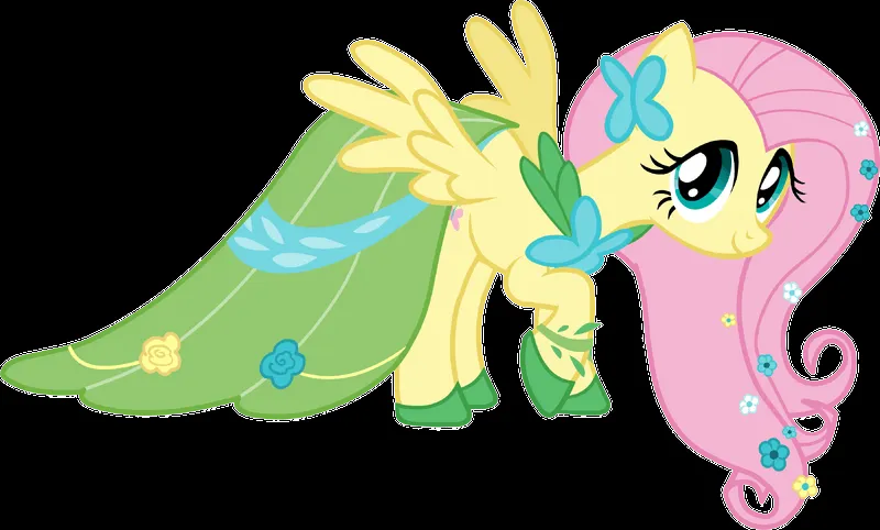 Imagen - Fluttershy y su traje para la Gala.png - Halopedia