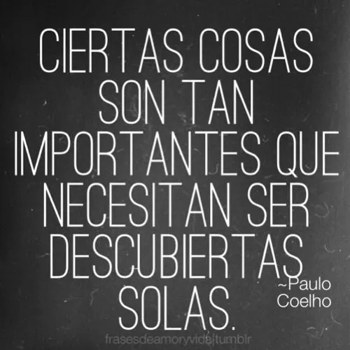 Imagen con frase de -Paulo Coelho Ciertas cosas... - frases de amor