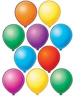 Imagen de globos para recortar:Imagenes y dibujos para imprimir Imagen de globos para recortar:Imagenes y dibujos para imprimir