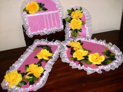 Imagen Juego de Baño ,con flores artificales a su gusto,muy facil ... Imagen Juego de Baño ,con flores artificales a su gusto,muy facil ...