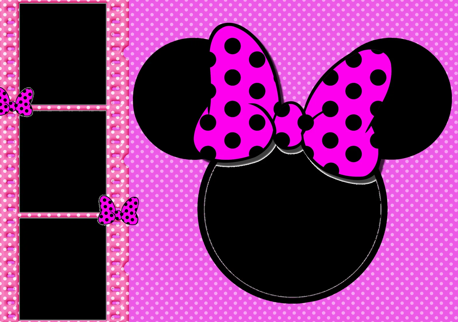 Minnie Mouse En Rosa Para Tres Fotos Pictures