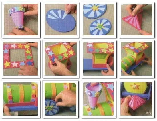 Imagen: locomotora+tren+de+goma+eva+foamy.jpg] | Ideas para el ...