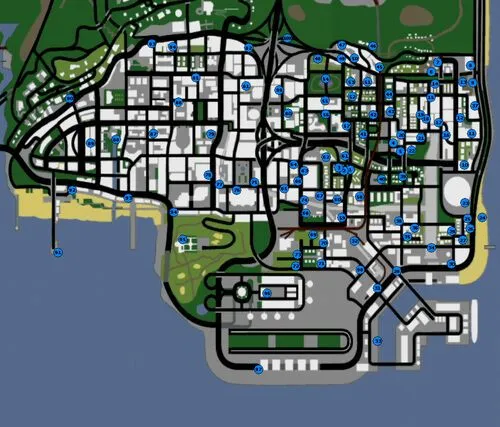 Imagen - Mapa de grafitis - los santos (gta san andreas).jpg ... Imagen - Mapa de grafitis - los santos (gta san andreas).jpg ...