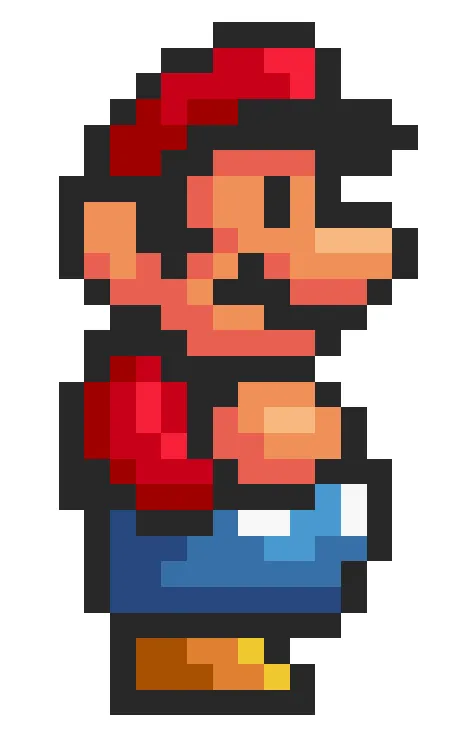 Mario pixeles - Imagui