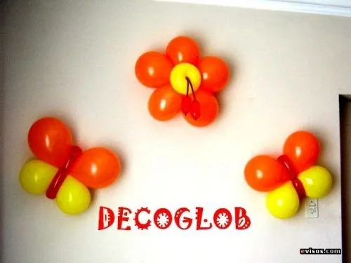 Imagen mariposas con globos - grupos.emagister.com