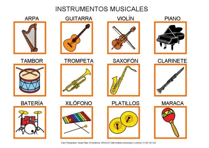 Esta imagen muestra los instrumentos mas conocidos y los ... Esta imagen muestra los instrumentos mas conocidos y los ...