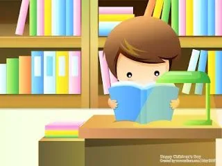 Niña animada estudiando - Imagui