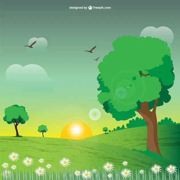 Imagen de paisaje natural vectorial | Descargar Vectores gratis Imagen de paisaje natural vectorial | Descargar Vectores gratis
