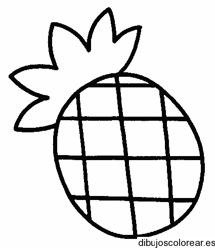 IMAGEN DE UNA PIÑA PARA COLOREAR - Imagui