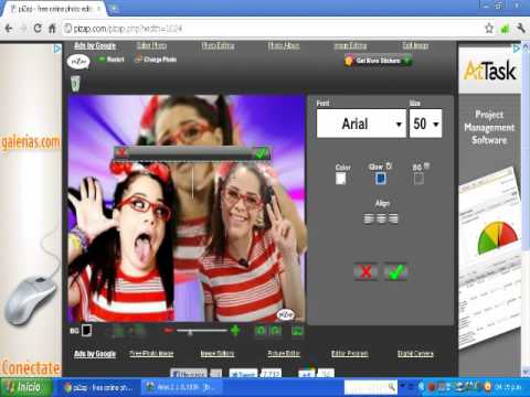 Como hacer una imagen en pizap - YouTube