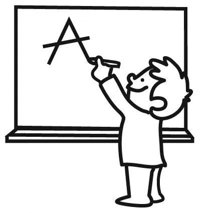 IMAGEN DE UNA PIZARRA PARA COLOREAR - Imagui