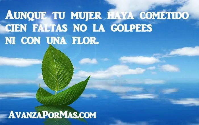 IMAGEN) "AUNQUE TU MUJER HAYA COMETIDO CIEN FALTAS NO LA GOLPEES ... IMAGEN) "AUNQUE TU MUJER HAYA COMETIDO CIEN FALTAS NO LA GOLPEES ...