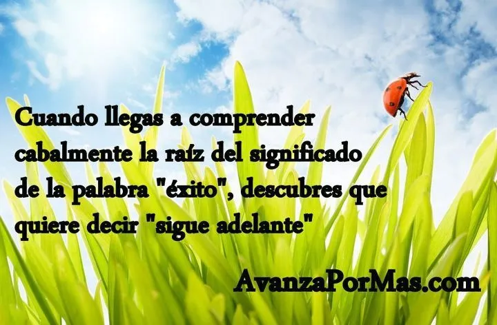 IMAGEN) "El significado de la palabra EXITO es Sigue Adelante ...