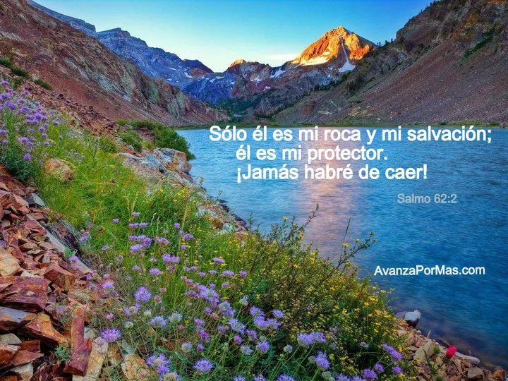 IMAGEN) "Solo Él es mi roca y mi salvación" -> Imágenes Cristianas