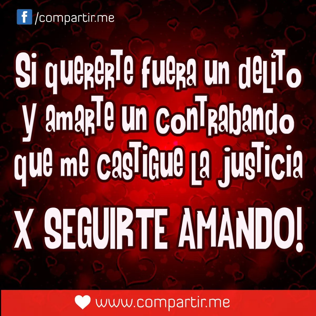 Piropo para enamorar con fondo de corazones | Imágenes para Compartir