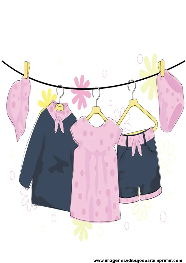 Imagen de ropa de bebe para imprimir-Imagenes y dibujos para imprimir