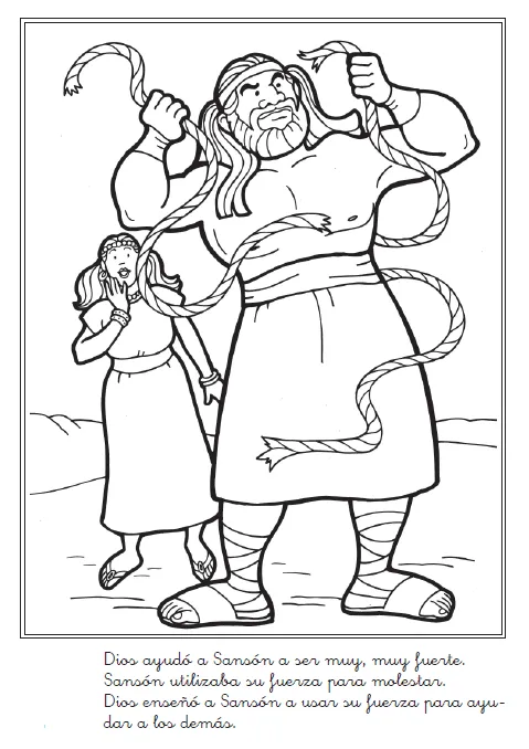 Imagen de Sansón para colorear ~ Mi vida sin Cristo no tiene sentido Imagen de Sansón para colorear ~ Mi vida sin Cristo no tiene sentido
