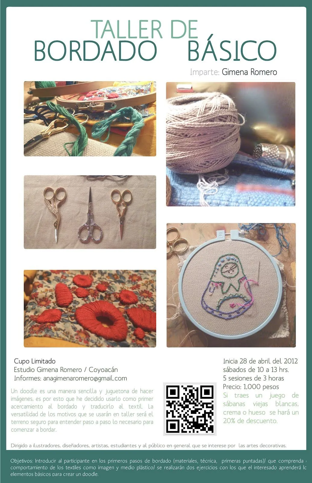 La Imagen Textil: ¿Quién quiere aprender a bordar? La Imagen Textil: ¿Quién quiere aprender a bordar?