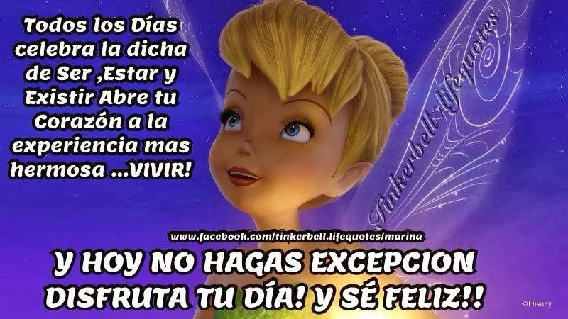 Imagenes lindas de Tinkerbell con frases - Imagui