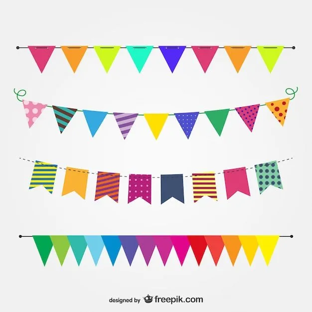 Imagen vectorial banderas de fiesta | Descargar Vectores gratis Imagen vectorial banderas de fiesta | Descargar Vectores gratis
