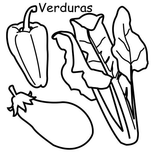 Imagen de vegetal para colorear - Imagui