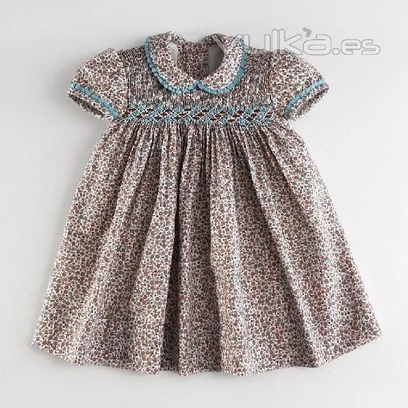 Vestidos de niña punto smock - Imagui