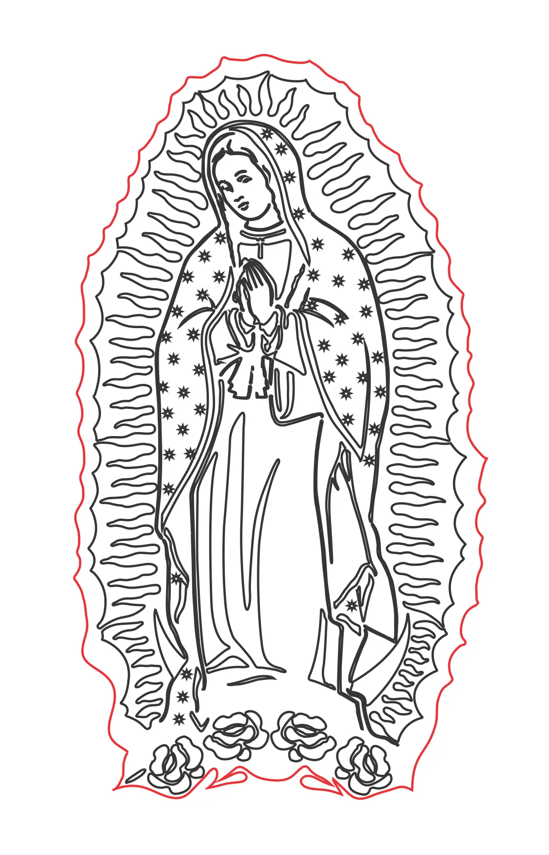 Imagen de la Virgen de Guadalupe - Stanser