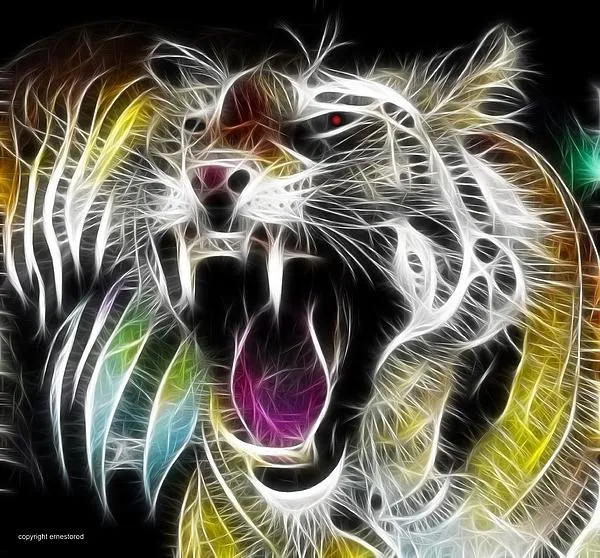 Imagenes de tigres de bengala blancos en 3D - Imagui