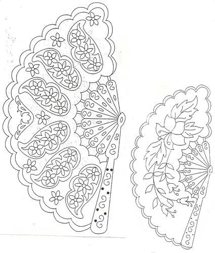imagenes de abanicos Colouring Pages