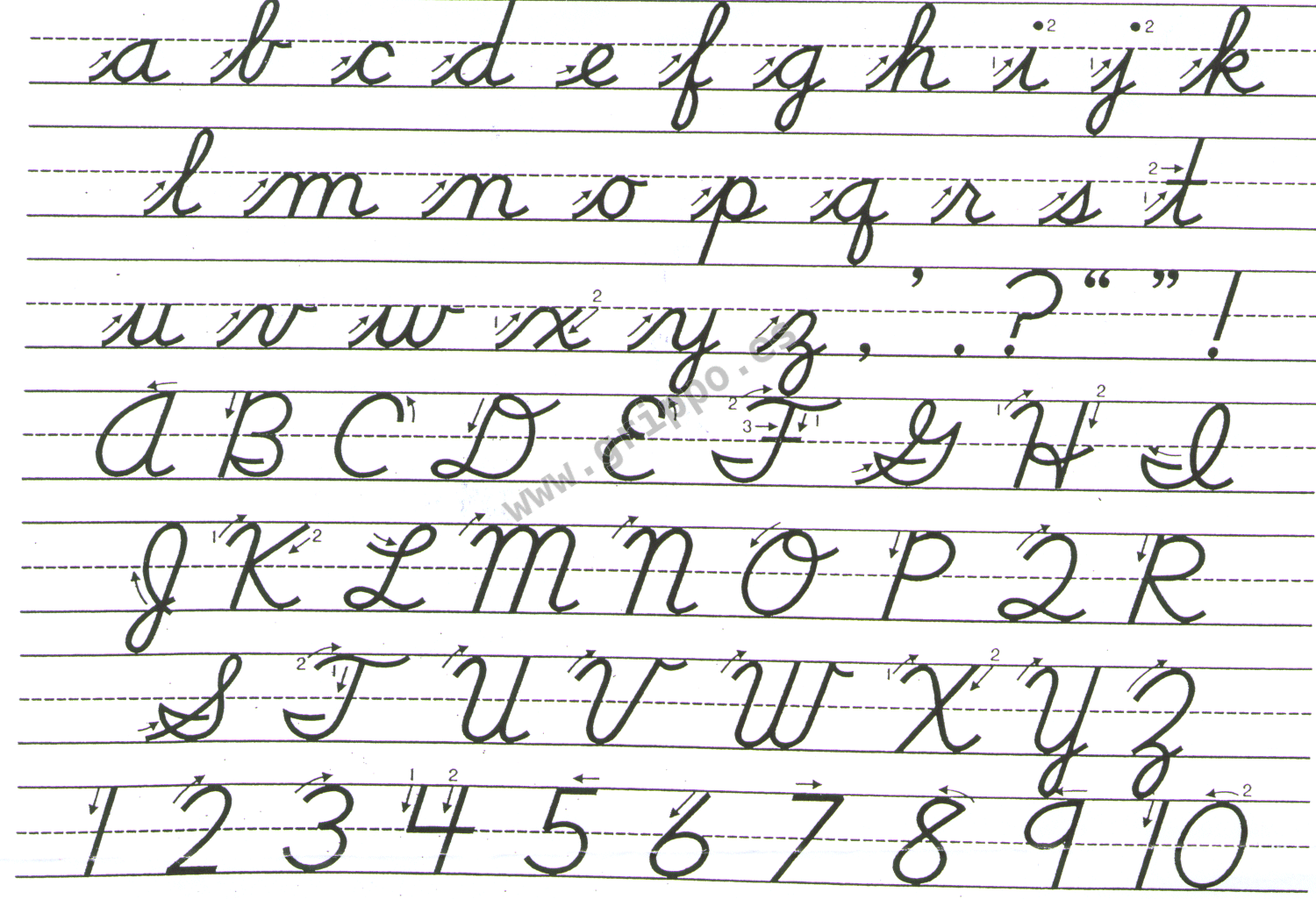 Letra cursiva mayuscula y minuscula - Imagui