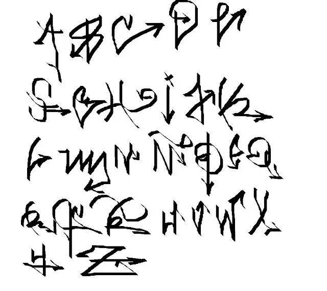 Imagenes de abecedario en graffiti para dibujar - Imagui