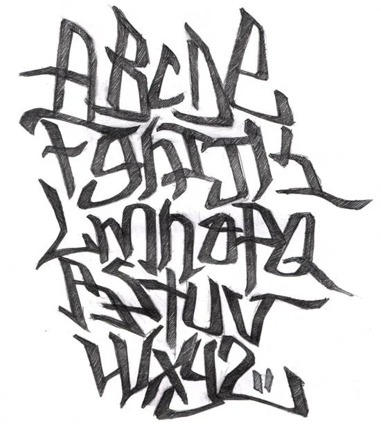 Imágenes de abecedarios de Graffitis copiado de un usuario de ... Imágenes de abecedarios de Graffitis copiado de un usuario de ...