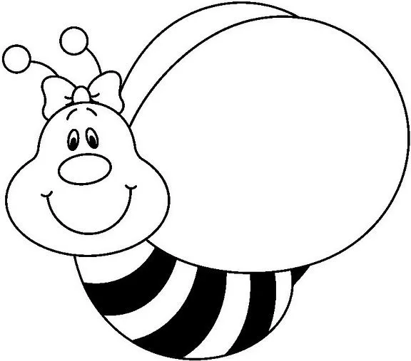 Para niños dibujo de abeja - Imagui