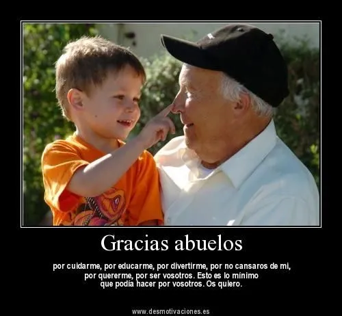 Gracias, abuelos. | ABUELOS: Frases | Pinterest