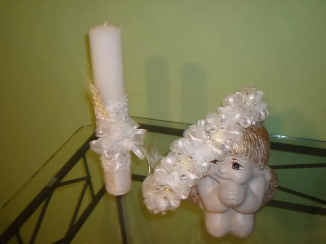 Imagenes de accesorios de primera comunión velas biblias - Imagui