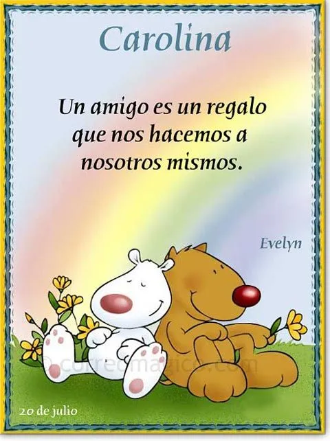 Tarjetas de amistad gratis en español - Imagui
