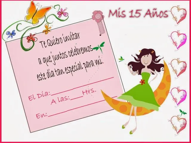 Imagenes de amor HD: Tarjetas de invitacion 15 años Imagenes de amor HD: Tarjetas de invitacion 15 años