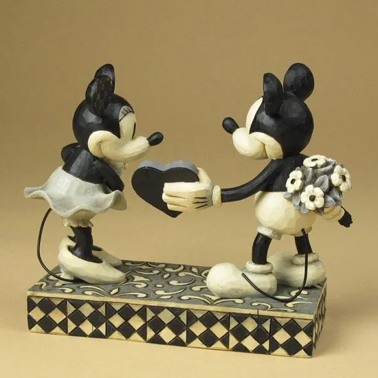 Figura Mickey y Minnie Mouse Amor Real 