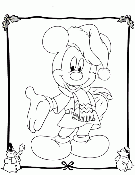 Imagenes Amor Ternura: Imágenes para colorear de Disney en Navidad