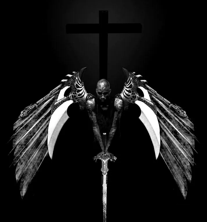 Mystic Blood: DARKArt Angel, en Blanco y Negro. Mystic Blood: DARKArt Angel, en Blanco y Negro.