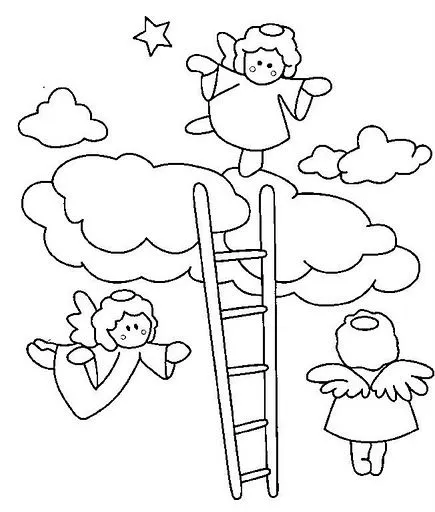 Imágenes de ángeles para colorear para la Primera Comunión - Imagui Imágenes de ángeles para colorear para la Primera Comunión - Imagui