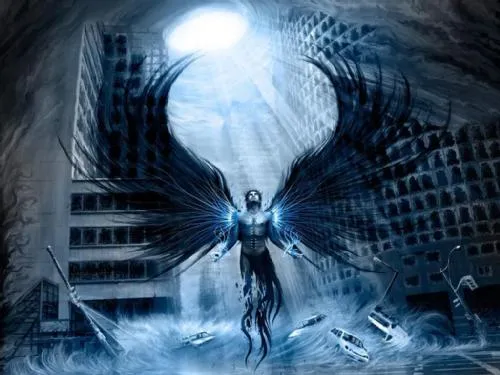 Imagenes de angeles negros anime - Imagui