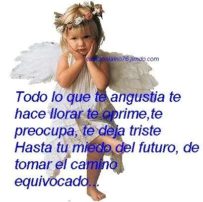 Angelitos con frases - Imagenes con mensajes de amistad
